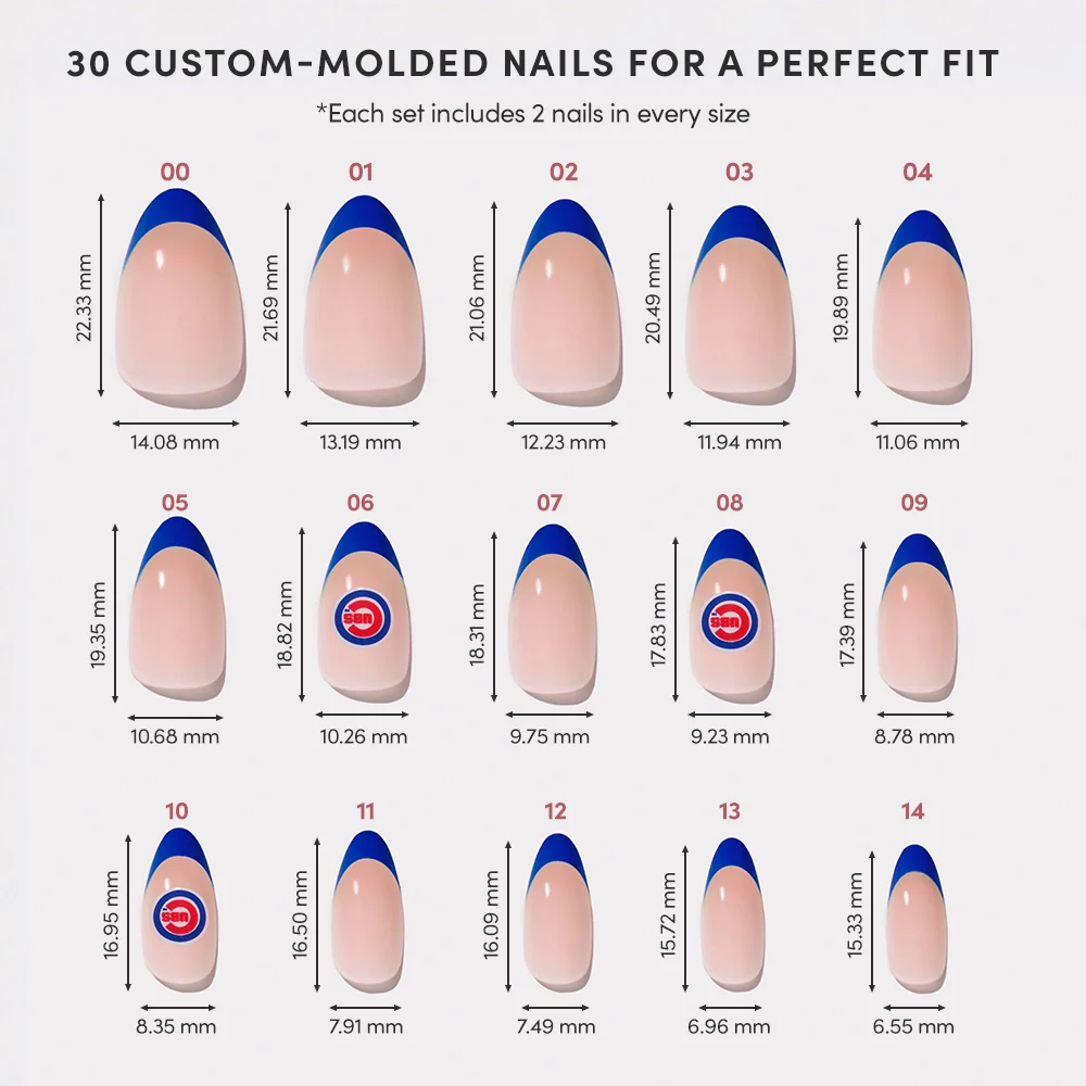 Chicago Cubs Press-On Nail Set - Image 6