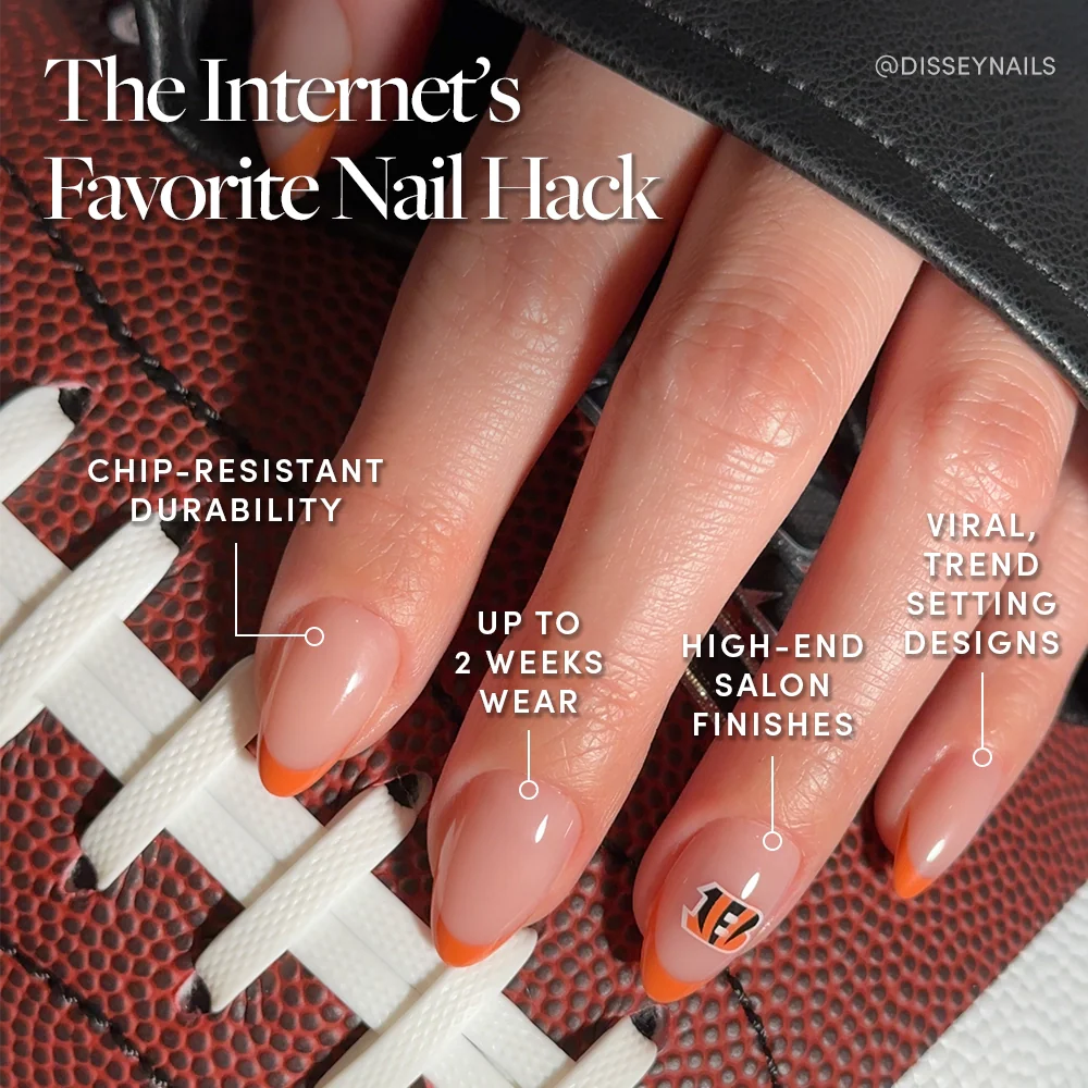 Cincinnati Bengals Press-On Nail Set - Image 5