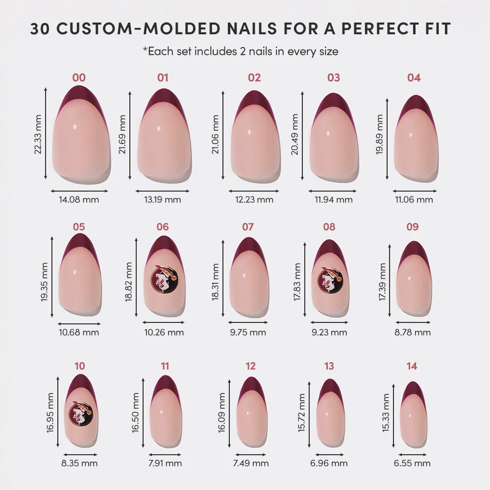 Florida State Seminoles Press-On Nail Set - Image 6