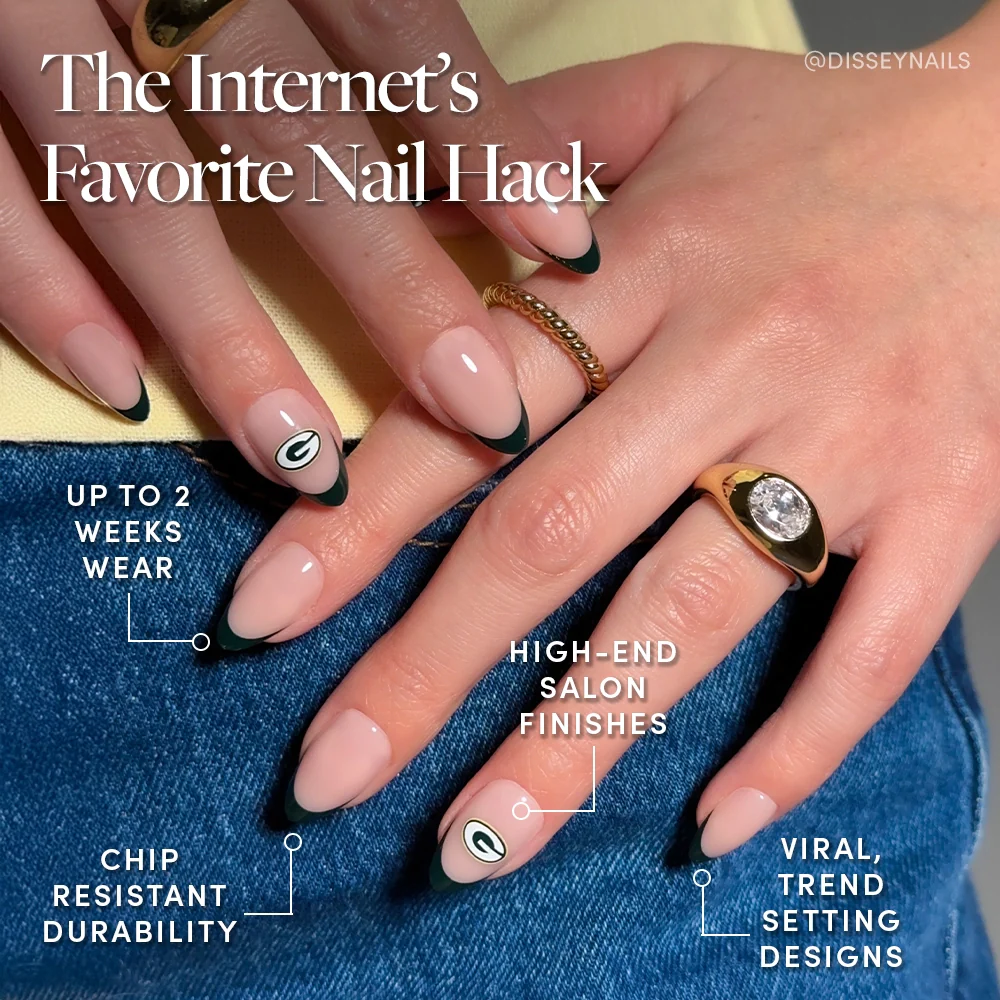 Green Bay Packers Press-On Nail Set - Image 5