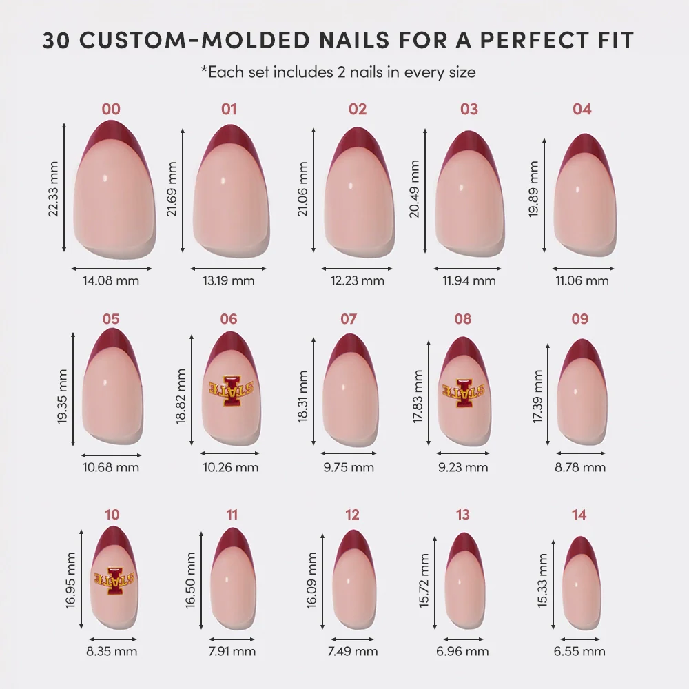 Iowa State Cyclones Press-On Nail Set - Image 6