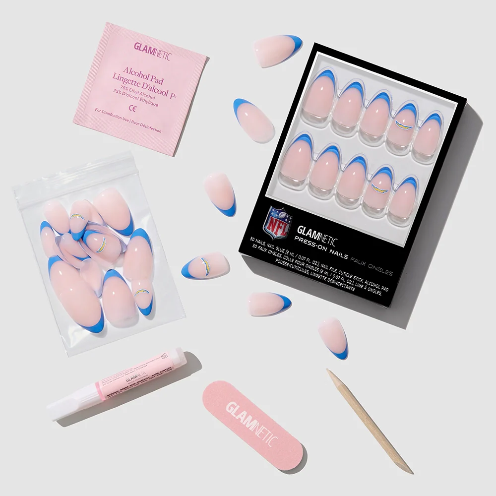 Los Angeles Chargers Press-On Nail Set - Image 4