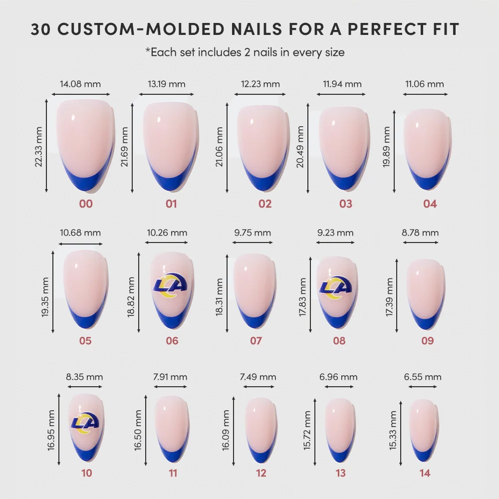 Los Angeles Rams Press-On Nail Set - Image 6