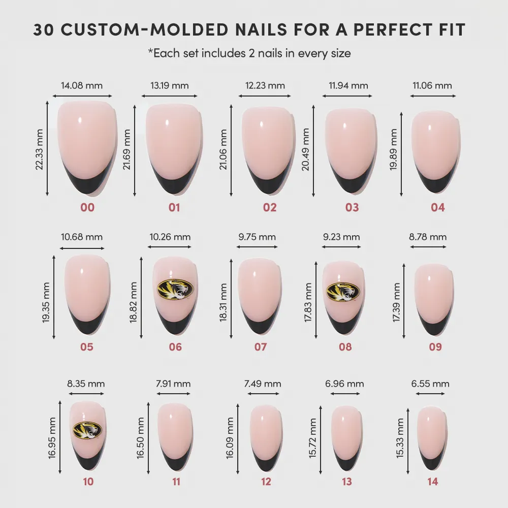 Missouri Tigers Press-On Nail Set - Image 6