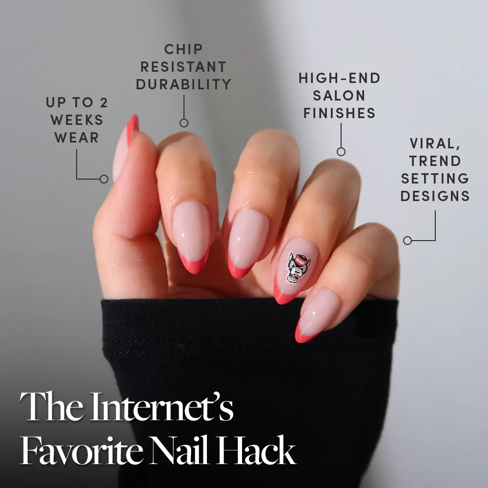NC State Wolfpack Press-On Nail Set - Image 5