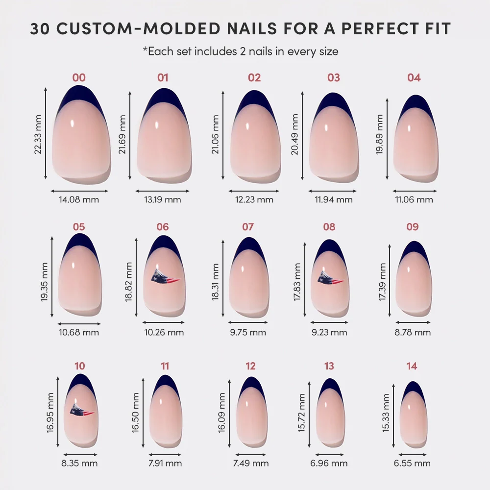 New England Patriots Press-On Nail Set - Image 6