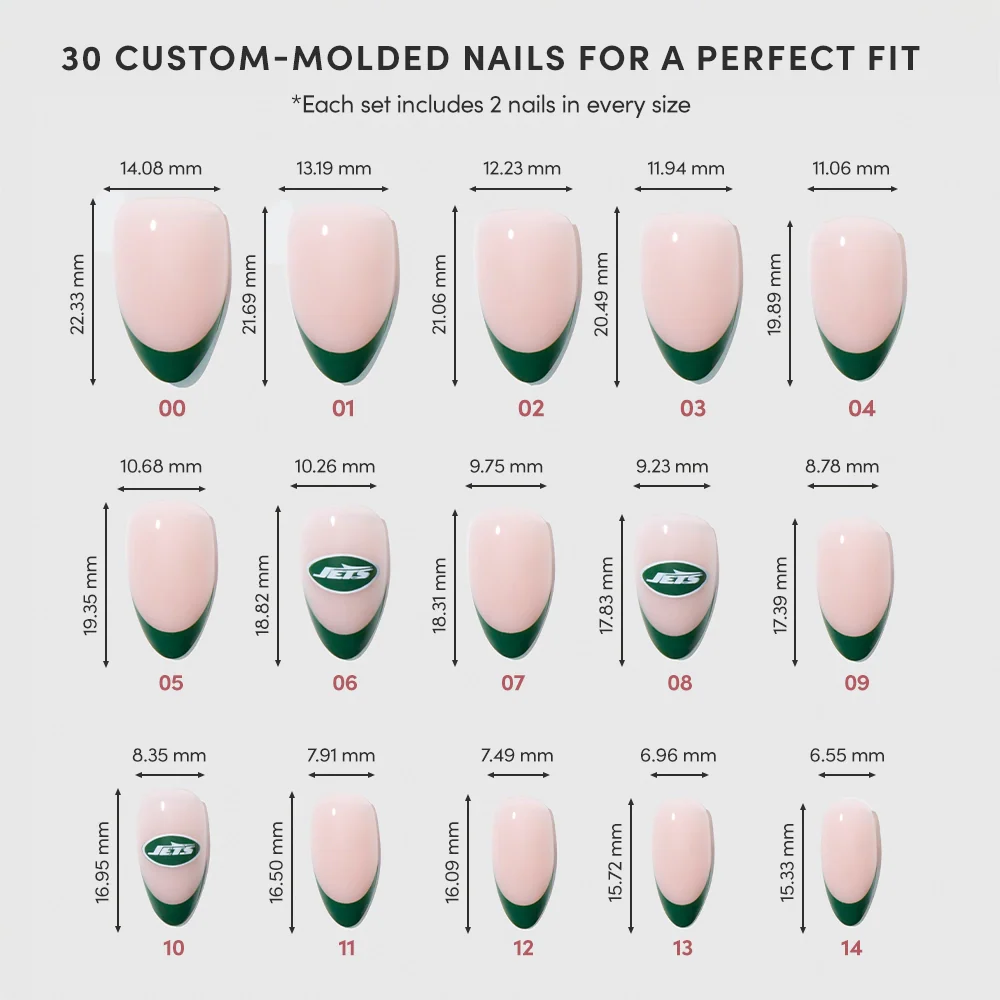 New York Jets Press-On Nail Set - Image 6