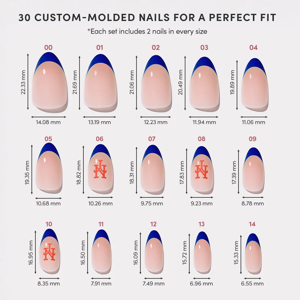 New York Mets Press-On Nail Set - Image 6