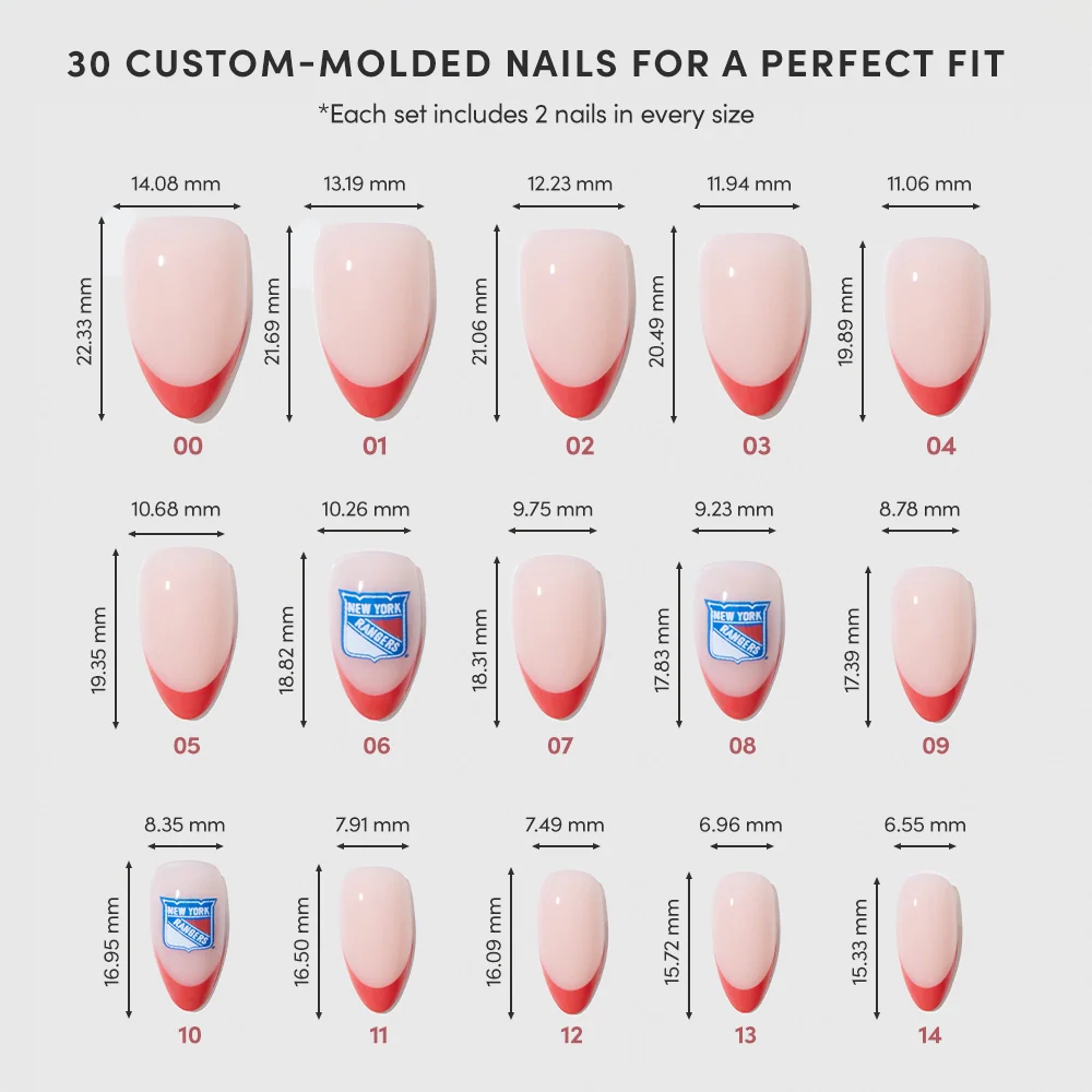 New York Rangers Press-On Nail Set - Image 6