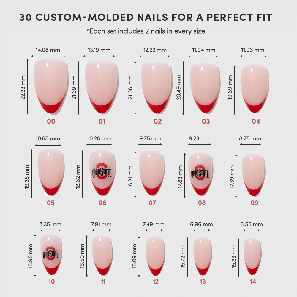 Ohio State Buckeyes Press-On Nail Set - Image 6