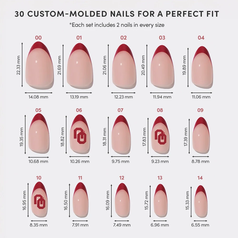 Oklahoma Sooners Press-On Nail Set - Image 6