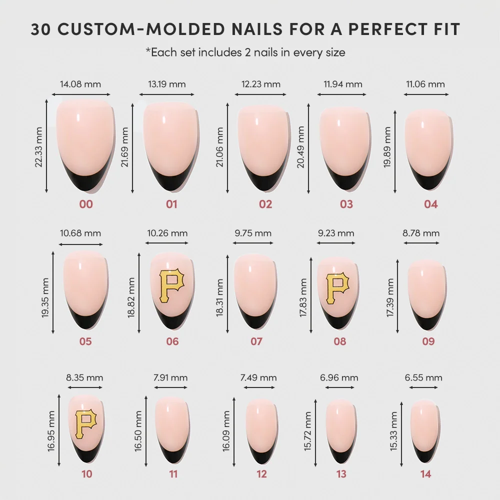Pittsburgh Pirates Press-On Nail Set - Image 4