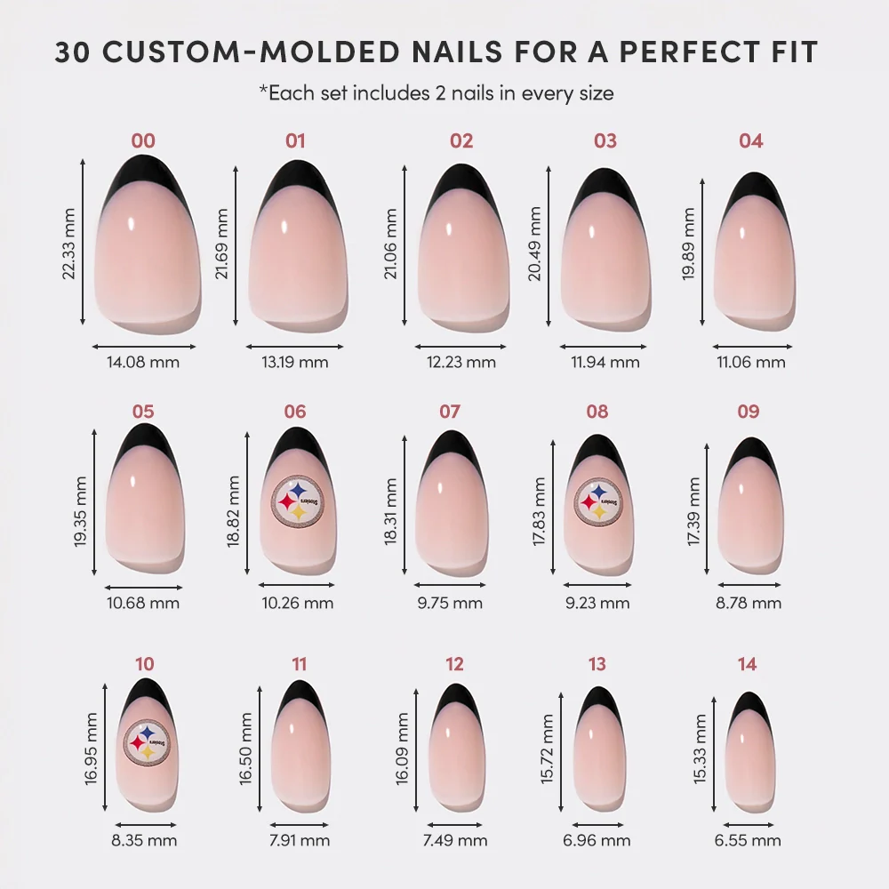 Pittsburgh Steelers Press-On Nail Set - Image 6