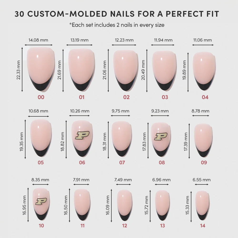 Purdue Boilermakers Press-On Nail Set - Image 6