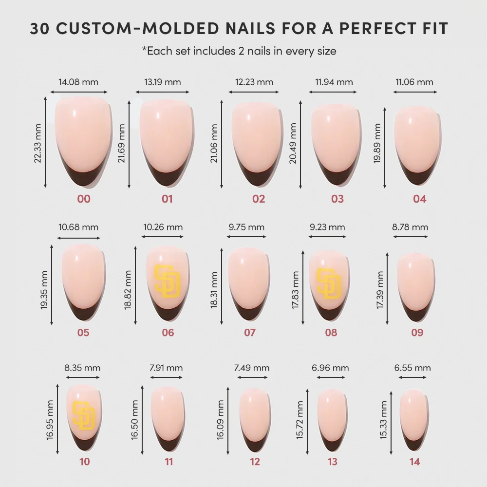 San Diego Padres Press-On Nail Set - Image 4