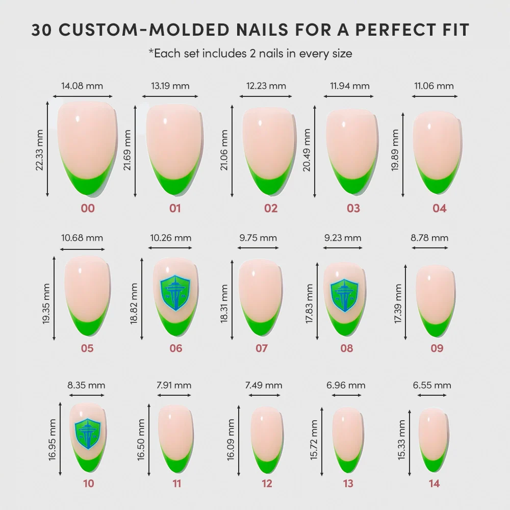 Seattle Sounders Press-On Nail Set - Image 4