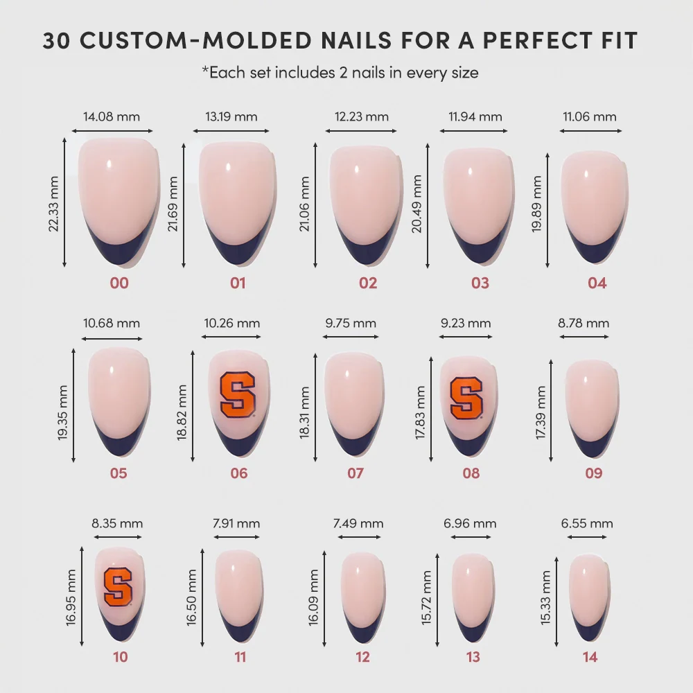Syracuse Orange Press-On Nail Set - Image 6