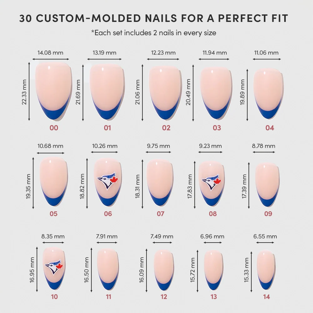 Toronto Blue Jays Press-On Nail Set - Image 4
