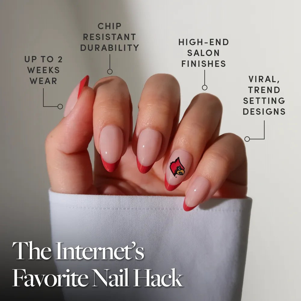 University of Louisville Cardinals Press-On Nail Set - Image 5