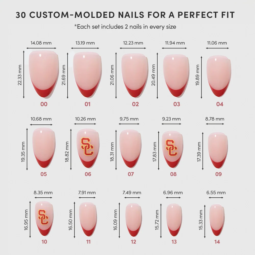 USC Trojans Press-On Nail Set - Image 6