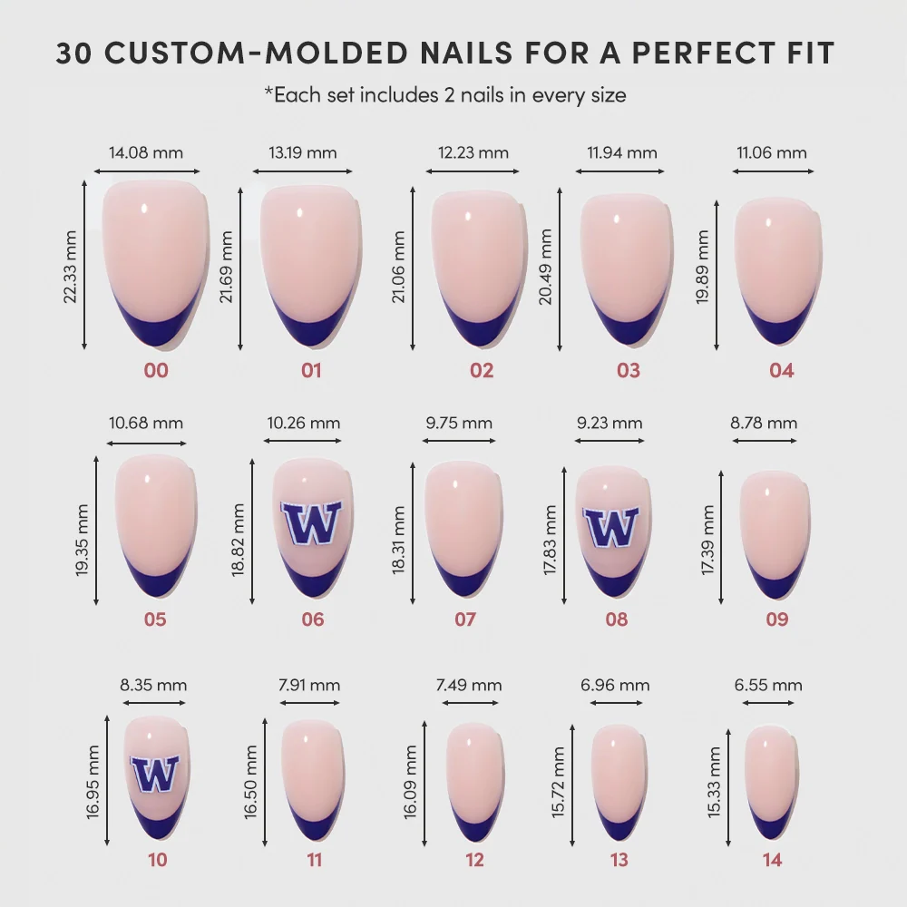 Washington Huskies Press-On Nail Set - Image 6
