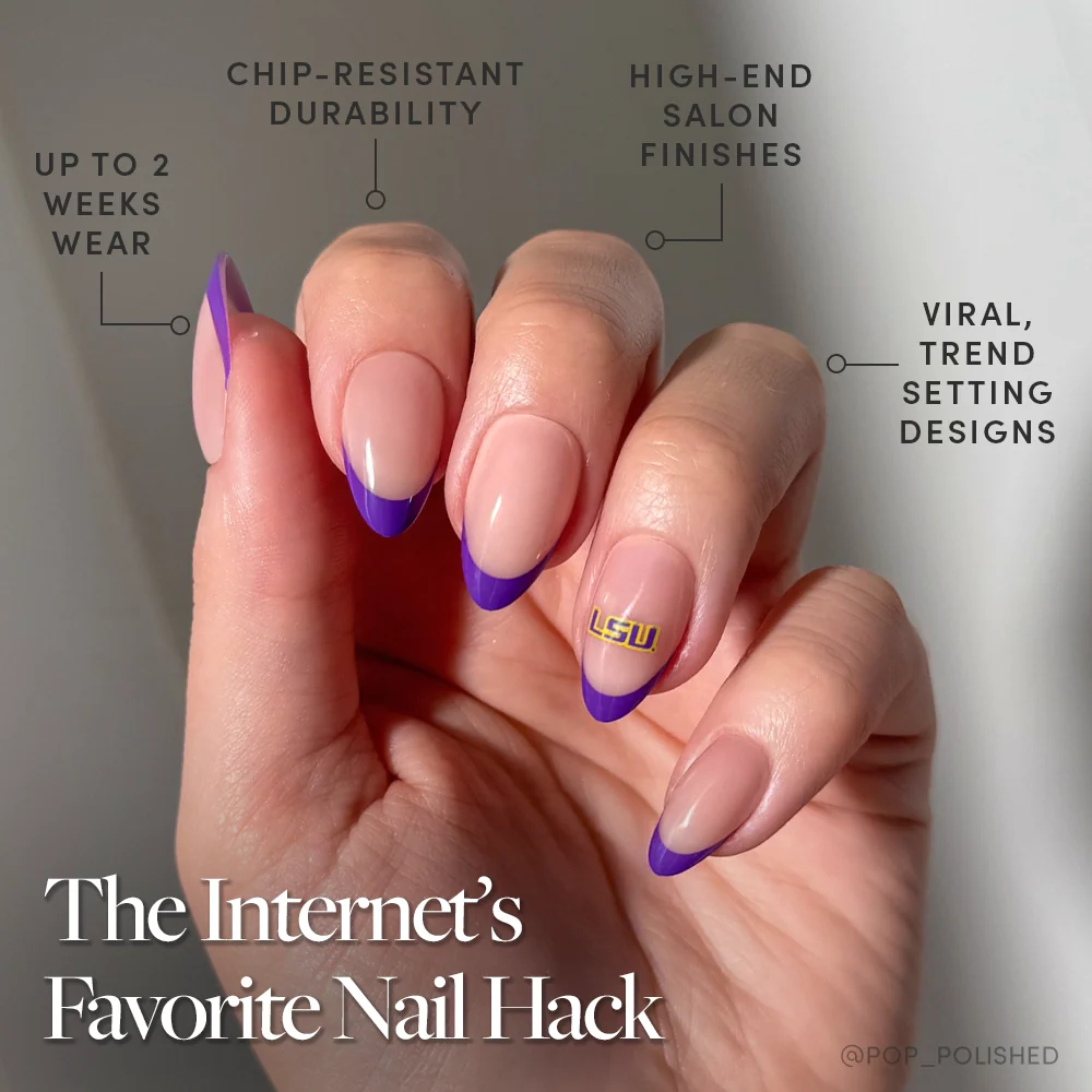 LSU Tigers Press-On Nail Set - Image 5
