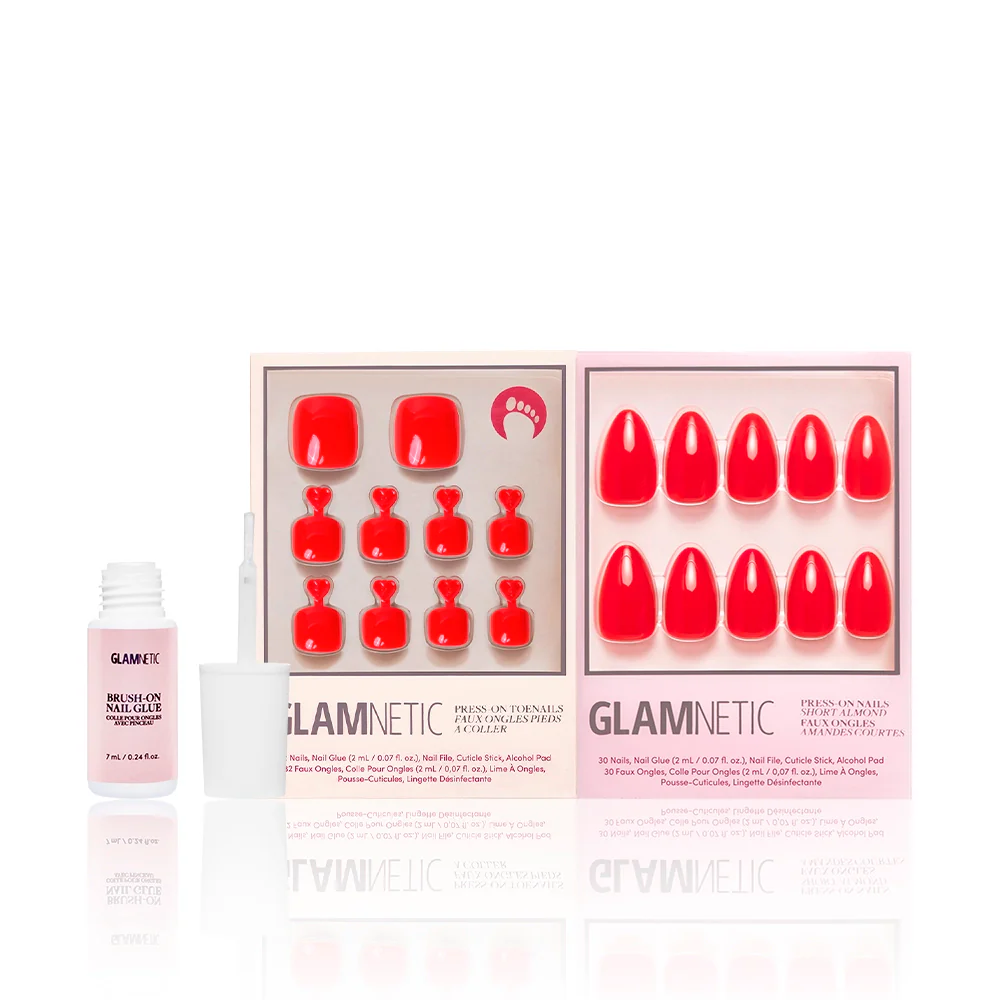 Fiery Red Mani Pedi - Image 4