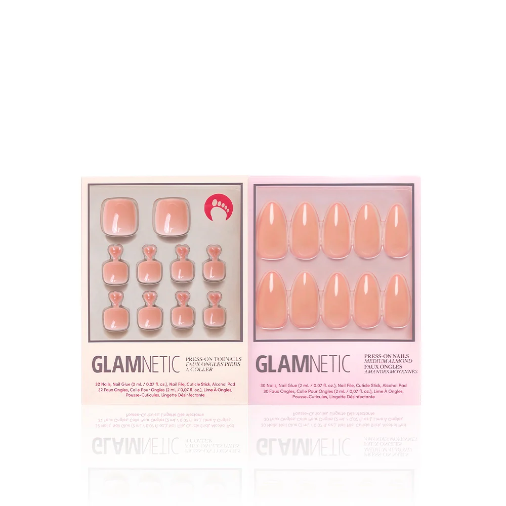 Sheer Peach Mani Pedi - Image 3
